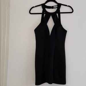 TOBI Black Mini Cut Out Dress